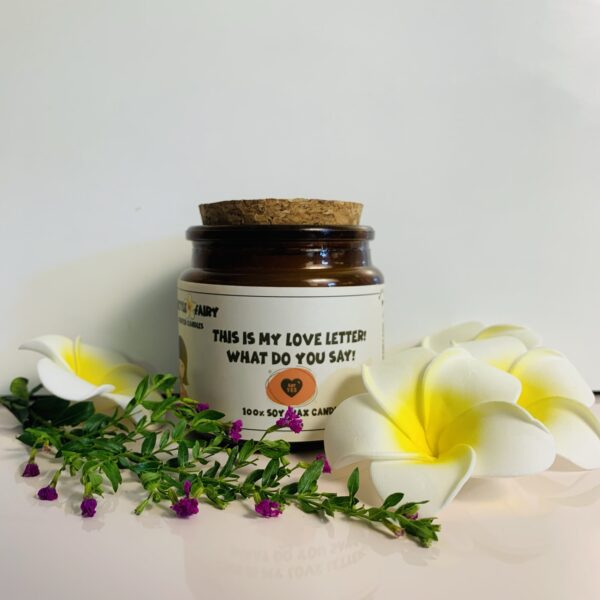 Cute Scented Soy Wax Candles: This Is My Love Letter! What Do You Say!