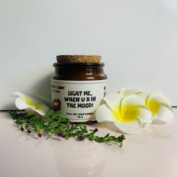 Cute Scented Soy Wax Candles: Light Me, When U R In The Mood!