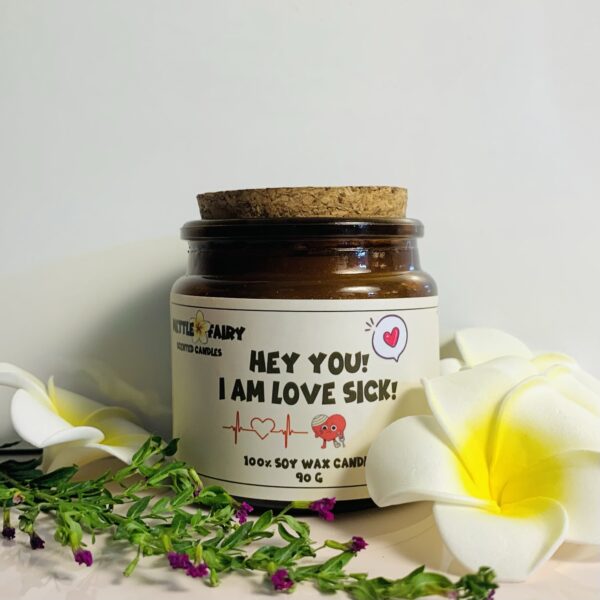 Cute Scented Soy Wax Candles: Hey you! I Am Love Sick!
